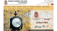 Desktop Screenshot of mountcarmelcollegeblr.co.in